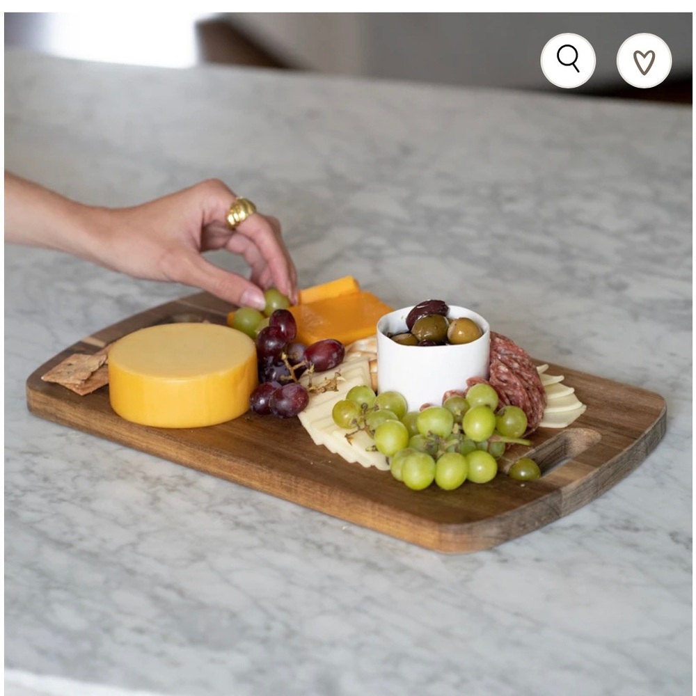Uncommon James Acacia Wood Cheeseboard-NIB